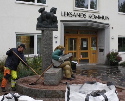 invigning av Erik Åkerlunds skulptur